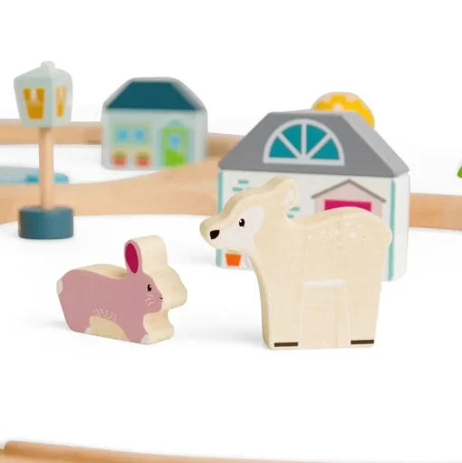 Bigjigs Treinset Houten Dieren