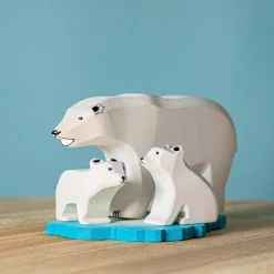 BumbuToys IJsberen op ijsschots Set 4-delig