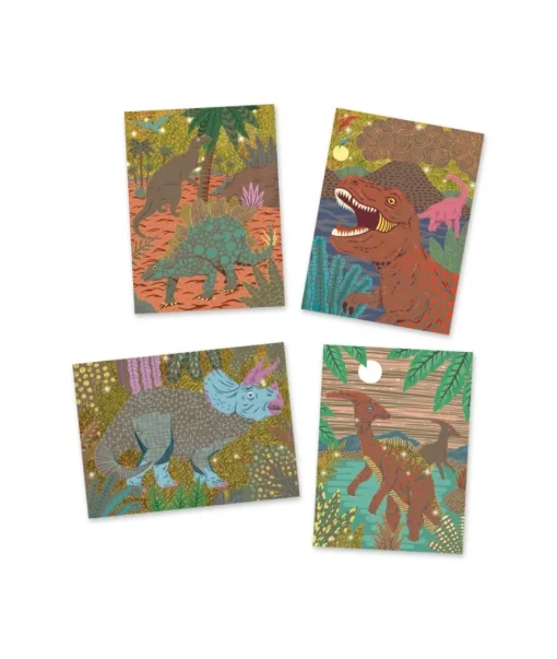 Djeco Kraskaarten Dinosauriërs
