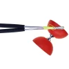 Eureka Acrobat Rubber Diabolo Rood met Alu Handstokken