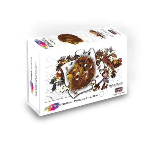 Eureka Regenboog Houten Puzzel Leeuw