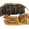 Fridolin 3D Papiermodel Everzwijnen Familie