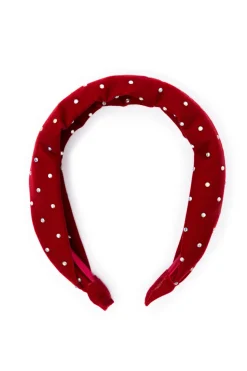 Great Pretenders Sparkle Red Velvet Hoofdband