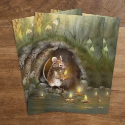 Iris Esther Postkaart Candlemouse