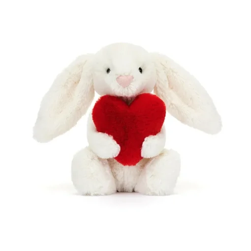 Jellycat Knuffel Konijn Bashful Red Love Heart Bunny Little
