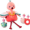 Lilliputiens Knuffel Flamingo Anaïs en haar Baby's