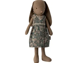 Maileg Knuffel Bunny Size 1 Bruin met Jurk 20cm