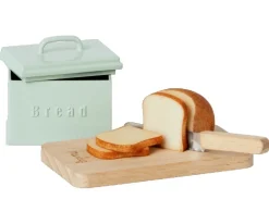 Maileg Poppenhuis Broodplank met Broodtrommel