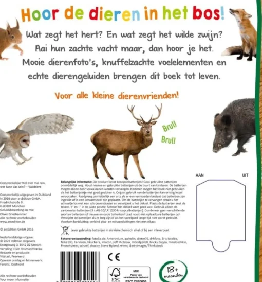 Welk dier hoor ik hier? In het bos