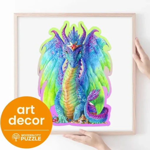 Wooden City Puzzel Hout Magnificent Dragon 150pcs