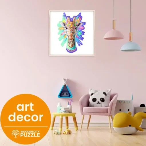 Wooden City Puzzel Hout Natty Giraffe 150pcs