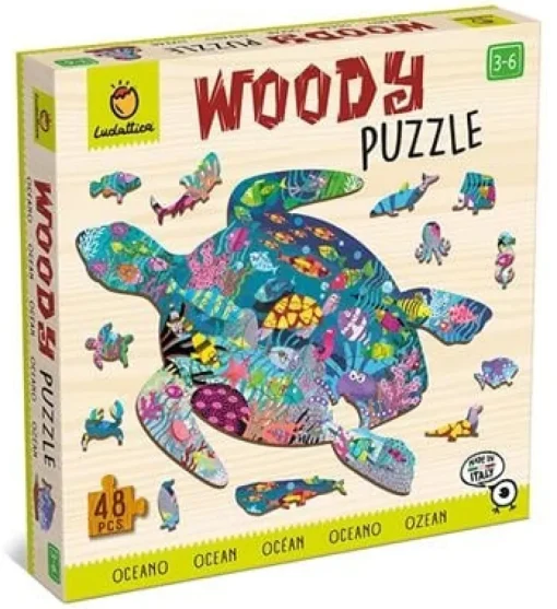 Woody Houten Puzzel Speelset Oceaan