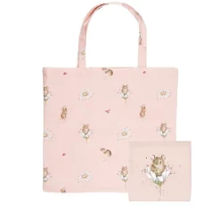Wrendale Designs Opvouwbare Boodschappentas Muis Oops a Daisy